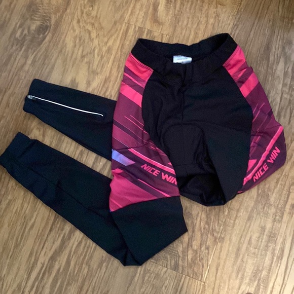Nice Win Padded Thermal Fleece Cycling Leggings #32 - Picture 4 of 8